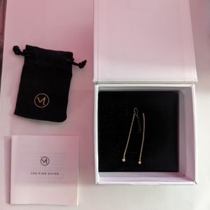 Mejuri 14kt yellow gold ball threaders